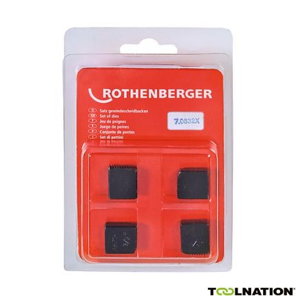 Rothenberger Accessoires 070832X Snijbekken, BSPT R, 3/8", 4 stuks - 1