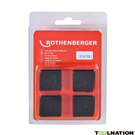 Rothenberger Accessoires 070870X Snijbekken, BSPT R, 2", 4 stuks - 1