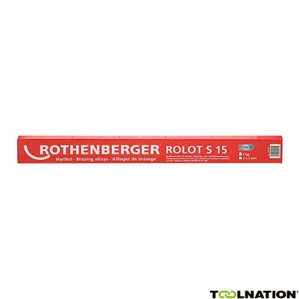 Rothenberger Accessoires 40015 40015 ROLOT S 15 hard soldeer CuP 284 volgens ISO 17672, 500 mm, 1 kg, vierkant - 1