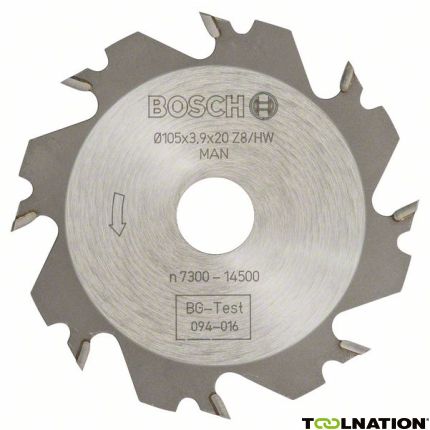 Bosch 3608641008 Zaagblad 105 x 20 mm x 4 mm 8 tanden - 1