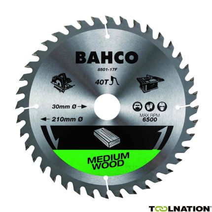 Bahco 8501-5F Cirkelzaagbladen voor hout in draagbare en tafelzagen - 1