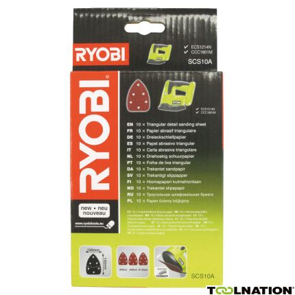 Ryobi Accessoires 5132002675 SCS10A1 Schuurvellenset 100x140 mm 10 delig - 1