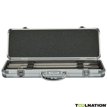 Makita Accessoires D-40543 SDS-Max Beitelset 3-delig in aluminium koffer - 1