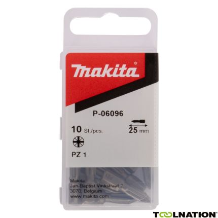 Makita Accessoires P-06096 Schroefbit PZ1x25 10 st. - 1