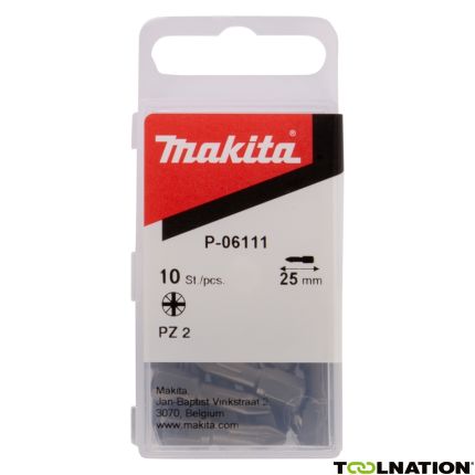 Makita Accessoires P-06111 Schroefbit PZ2x25 10 st. - 1