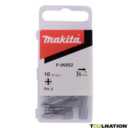 Makita Accessoires P-06052 Schroefbit PH2x25 mm 10 st. - 1