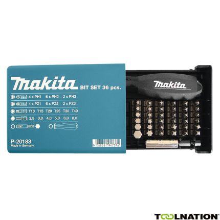 Makita Accessoires P-20183 38-delige standaard bitset in box - 1