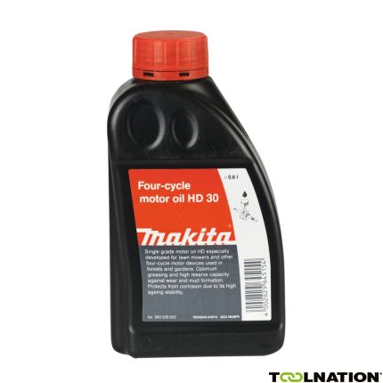 Makita Accessoires 980508620 Motorolie HD30 SAE30 0,6 liter voor 4-takt motoren - 1