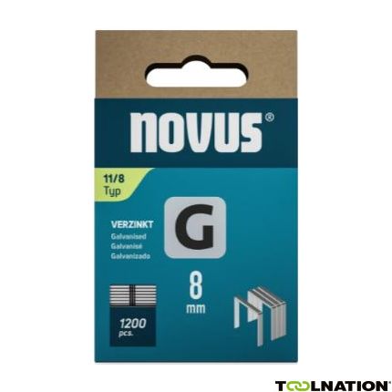 Novus 042-0796 Niet met platte draad G 11/8mm (1.200 stuks) - 1