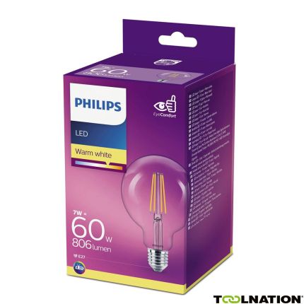 Philips P742457 LED classic Kaarslamp (dimbaar) 60 Watt E27 Warm wit - 1