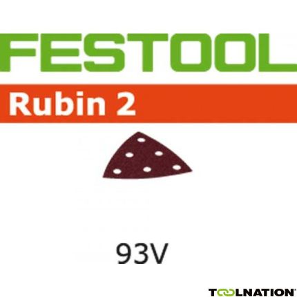 Festool Accessoires 499163 Rubin 2 Schuurbladen STF V93/6 P80 RU2/50 - 1