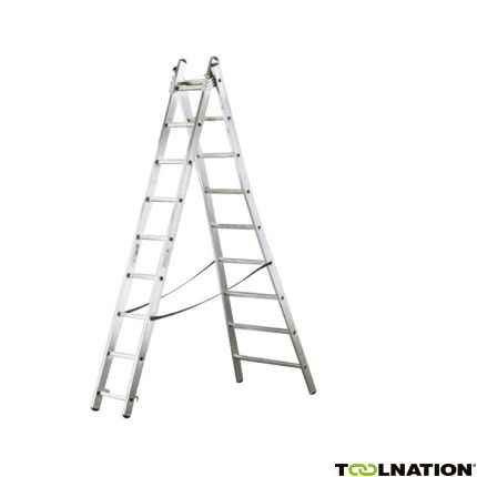 Little Jumbo 1212420210* 1242 Reformladder met uitgebogen ladderbomen 2 x 10 sporten - 1