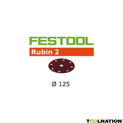 Festool 499102 Schuurschijven Rubin 2 STF D125/90 P60 RU/10 - 1