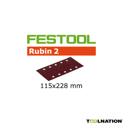 Festool Accessoires 499037 Schuurstroken Rubin 2 STF 115x228/10 P220 RU/50 - 1