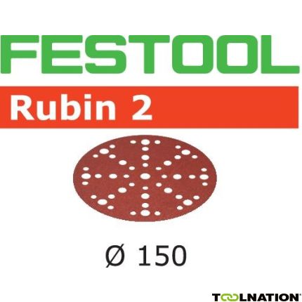 Festool Accessoires 575184 Schuurschijven Rubin 2 STF D150/48 P180 RU2/10 - 1