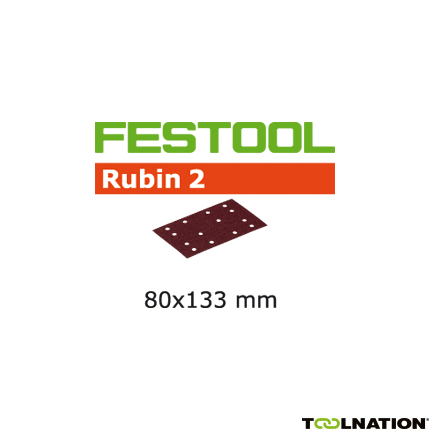 Festool Accessoires 499058 Schuurstroken Rubin 2 STF 80x133/14 P120 RU/10 - 1
