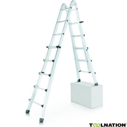 Zarges 42396 Variotec V Multifunctionele ladder 4 x 6 treden - 1