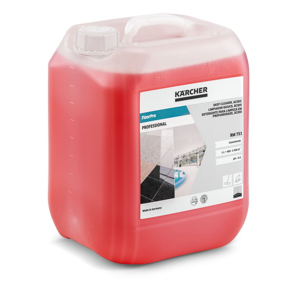 Kärcher Professional 6.295-129.0 FloorPro Deep Cleaner, zuurr RM 751, 10l