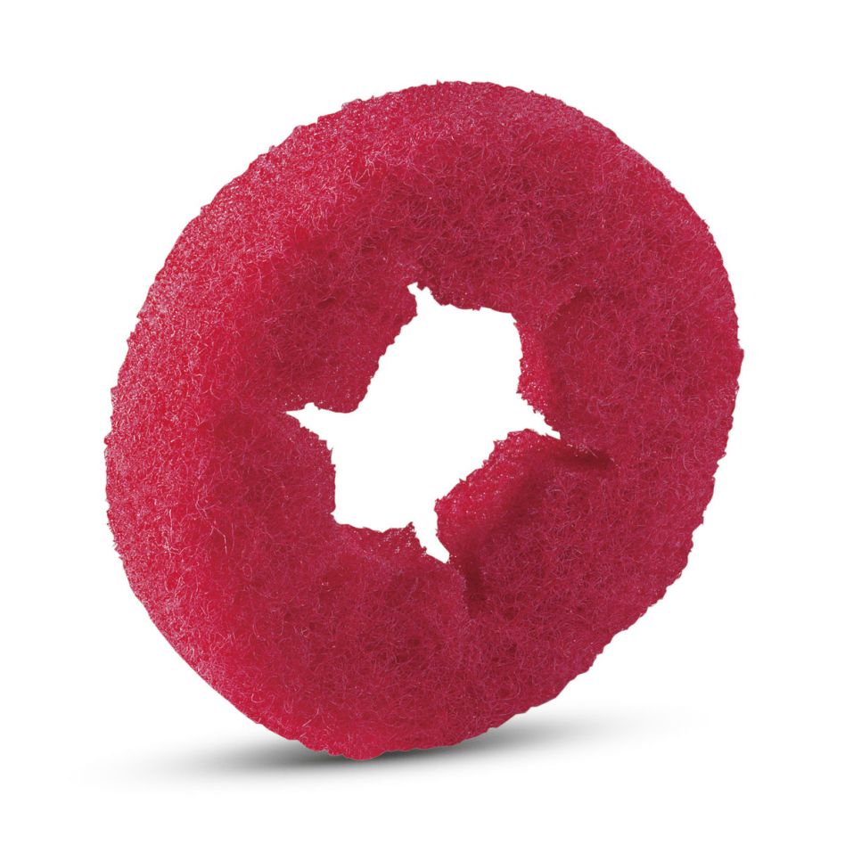 Kärcher Professional 6.371-077.0 Walspads, Middel, rood 130 mm