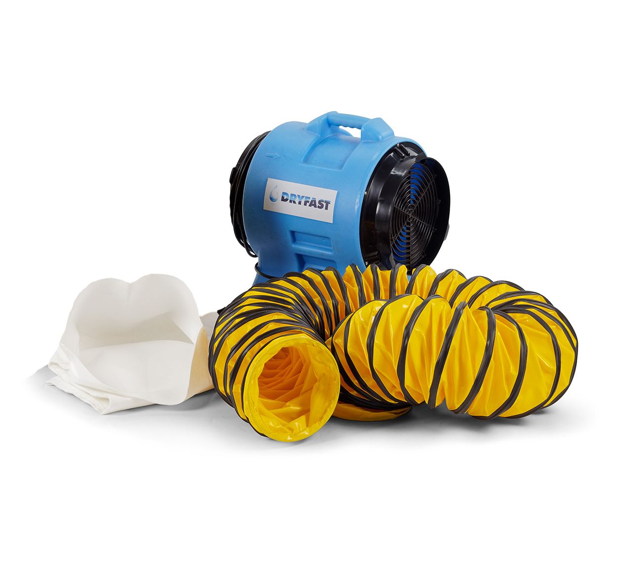 Dryfast DAF3000LSAU/5 Axiaal ventilator + 1 stofzak + 1 luchttransportslang 5 m