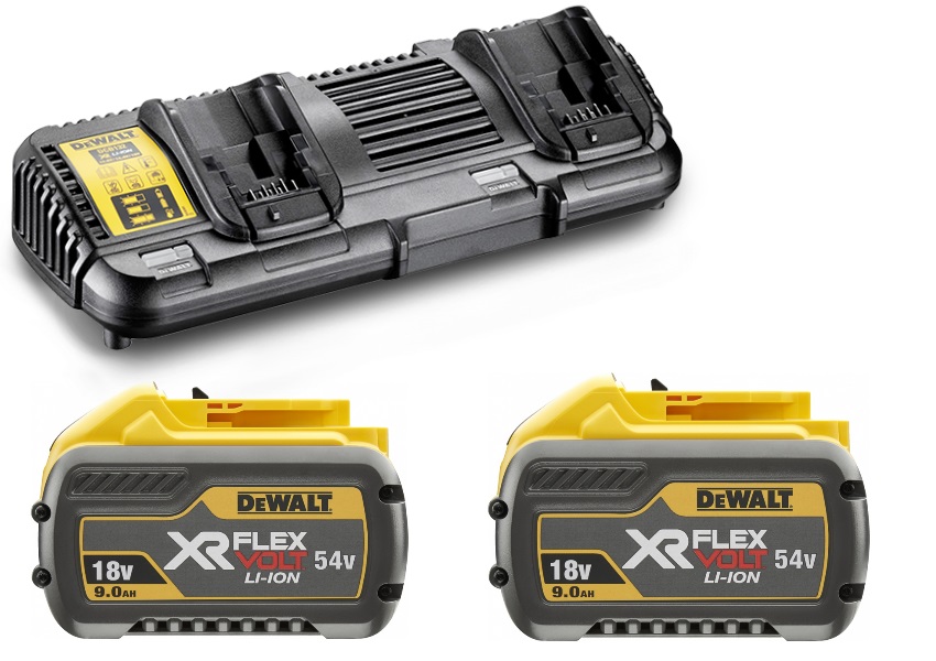 DeWalt Accessoires DCB132X2-QW FLEXVOLT Accu Set 2x 18V/54V accu's + XR Multivoltage lader