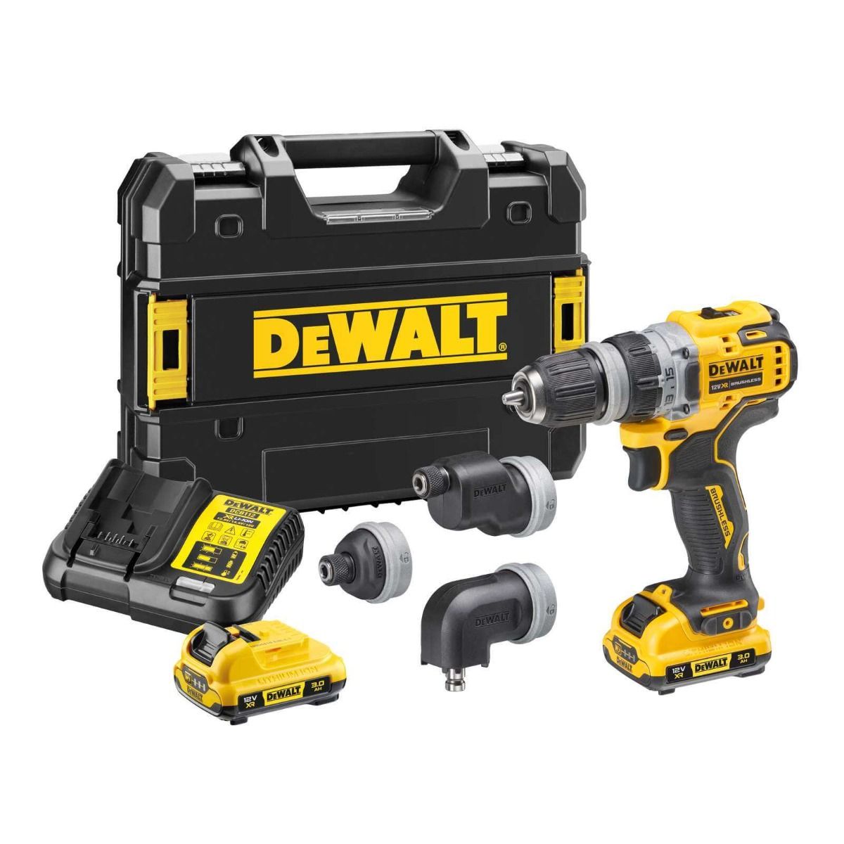 DeWalt DCD703L2T-QW Multi-head accu schroefboormachine 12 Volt 3,0 AH Li-ion