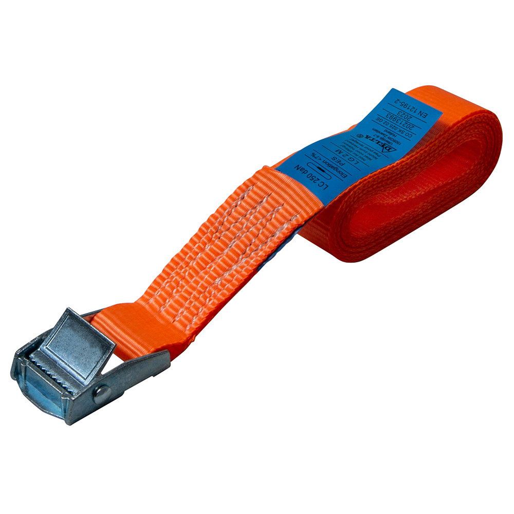 Deltasling CO.SK.025.04.OR Omsnoerband met gesp - 25 mm x 4 meter - 125 daN - Oranje