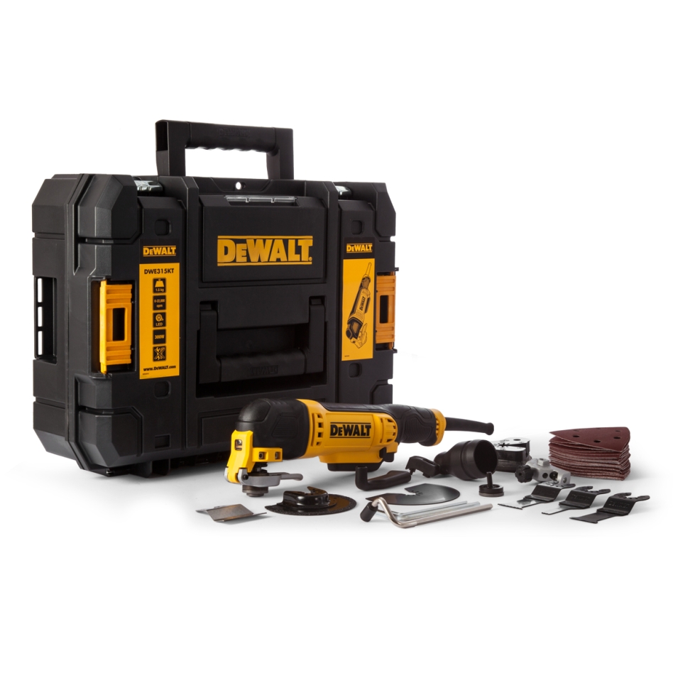 DeWALT DWE315KT-QS Oscillerende Multitool 300 Watt