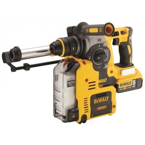 DeWalt DCH275P2-QW Accucombihamer met stofafzuiging 18 Volt 5,0 AH + Snelwisselboorkop