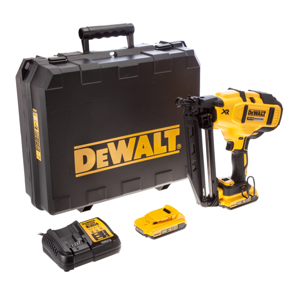 DEWALT DCN660D2-QW DCN660D2 Afwerkingstacker 16GA 18V 2.0Ah LI-Ion accu
