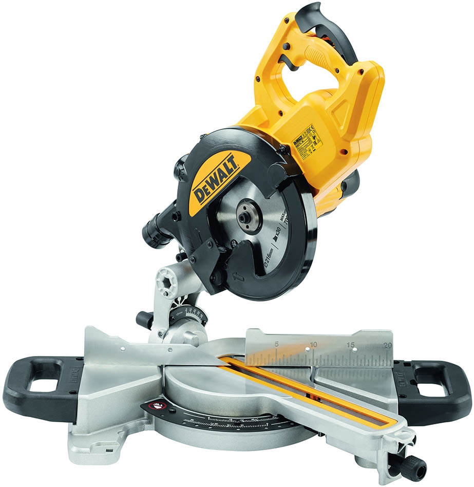 DeWALT DWS774-QS XPS Telescopische afkort- en verstekzaag 1400 Watt 216 mm