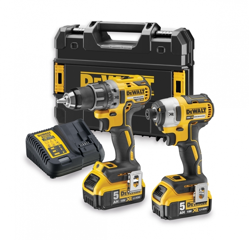 DeWALT DCK268P2T-QW Comboset 18V 5,0AH Li-ion - DCD791 schroefboormachine + DCF887 slagschroevendraaier