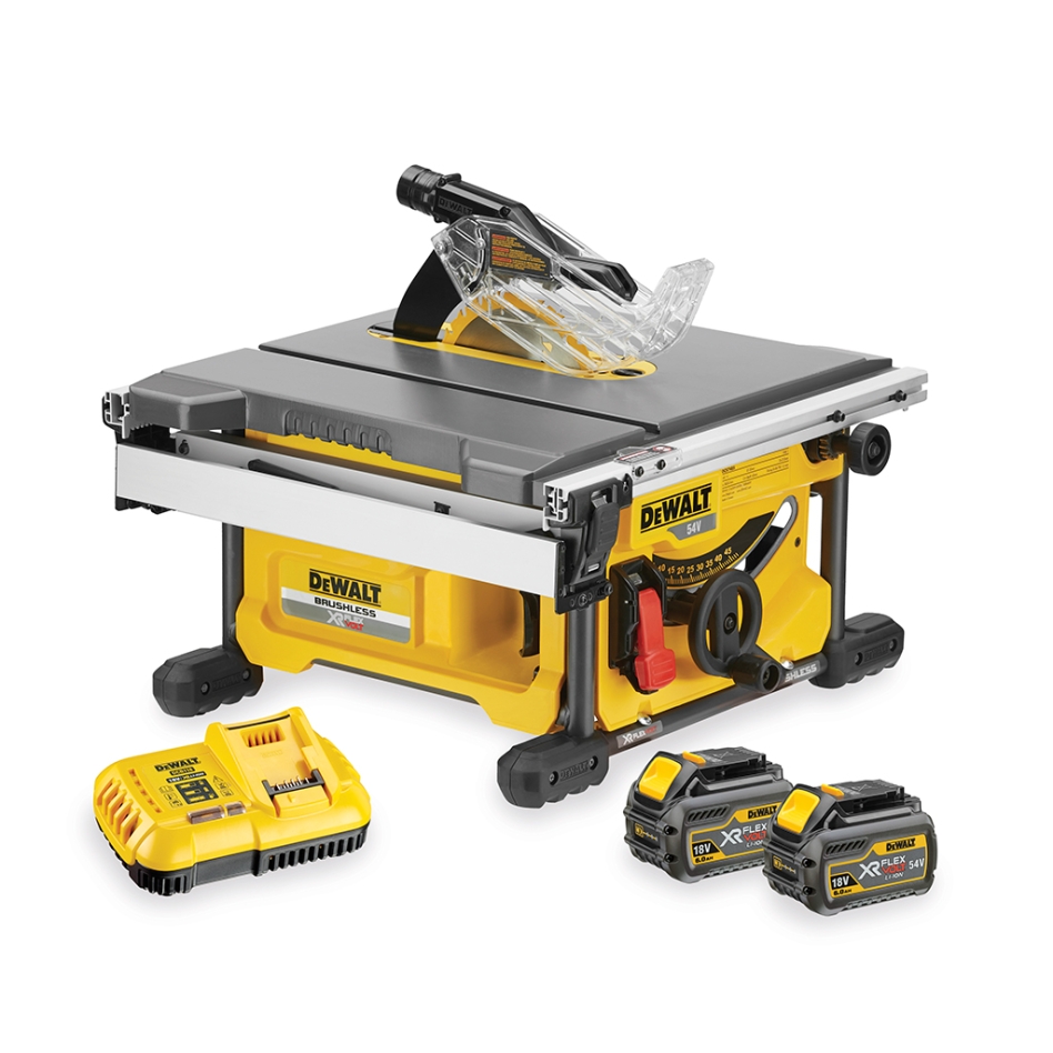 DeWALT DCS7485T2-QW XR FlexVolt 54 Volt 6,0Ah Li-Ion Tafelzaag 210mm