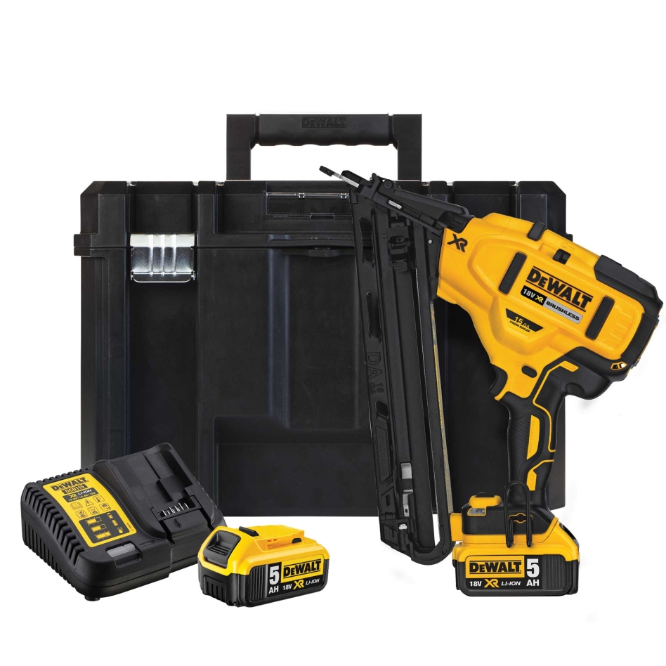 DeWALT DCN650P2-QW Afwerktacker 18V 5,0Ah Li-Ion 15 Gauge 32 - 64 mm