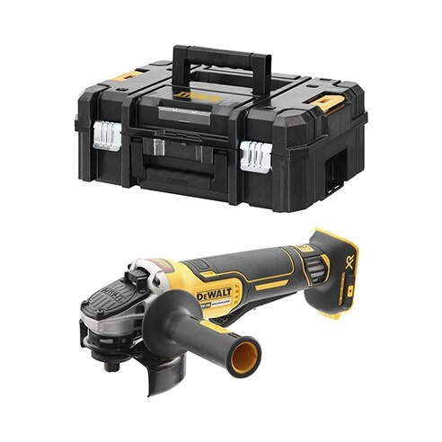 DeWalt DCG406NT-XJ XR 18V accu Haakse Slijper met dodemansschakelaar 125 mm excl. accu's en lader in Tstak koffer