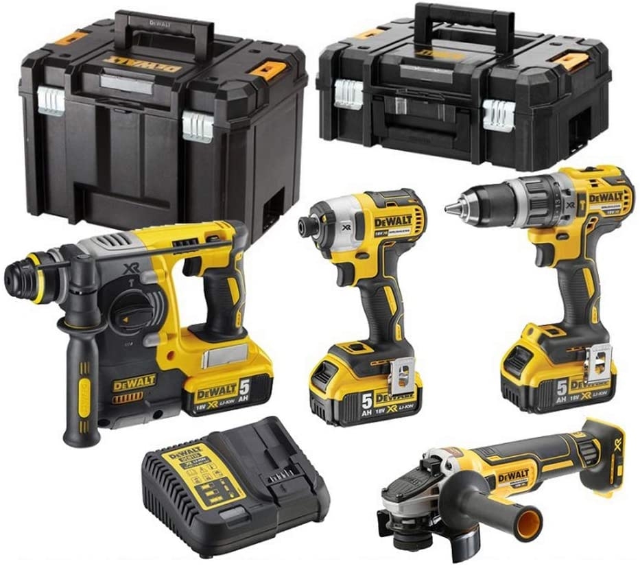 DeWalt DCK422P3T-QW 4-delige Combopack XR 18 Volt 3 x 5,0 Ah Li-Ion in TSTAK