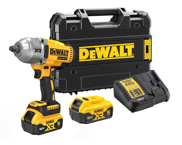 DeWalt DCF900P2T-QW Slagmoersleutel 1/2" 18 Volt 5,0 Ah Li-ion