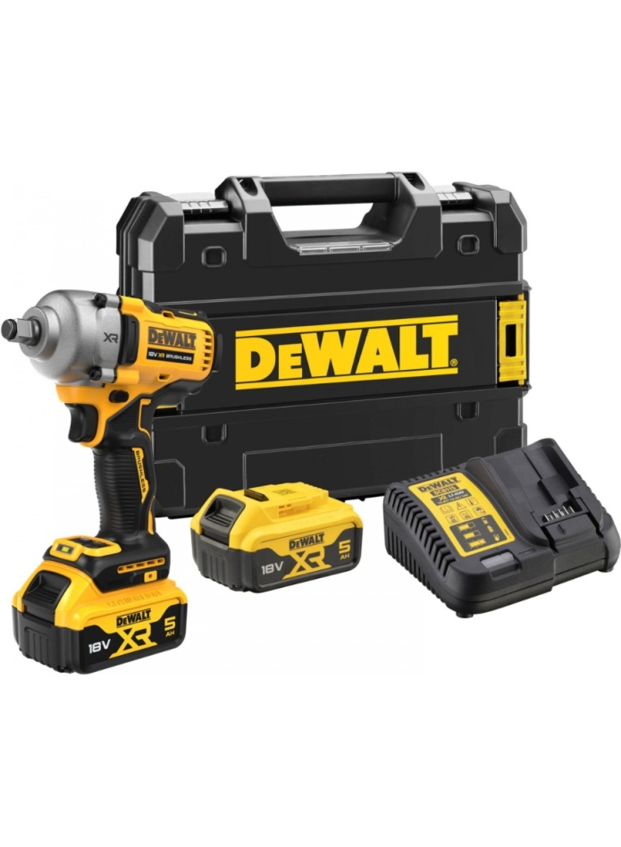 DeWalt DCF891P2T-QW 1/2" Slagmoersleutel 18V 5.0Ah Li-Ion in TSTAK