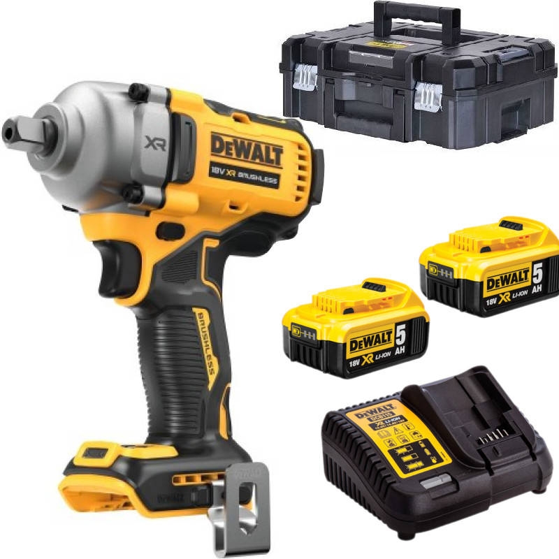 DeWALT DCF892P2T-QW Slagmoersleutel 1/2" 18V 5.0 Li-Ion in TSTAK koffer