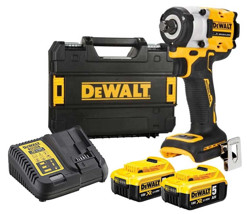 DeWalt DCF921P2T-QW Slagmoersleutel 1/2" 18V 5.0Ah Li-Ion in TSTAK koffer