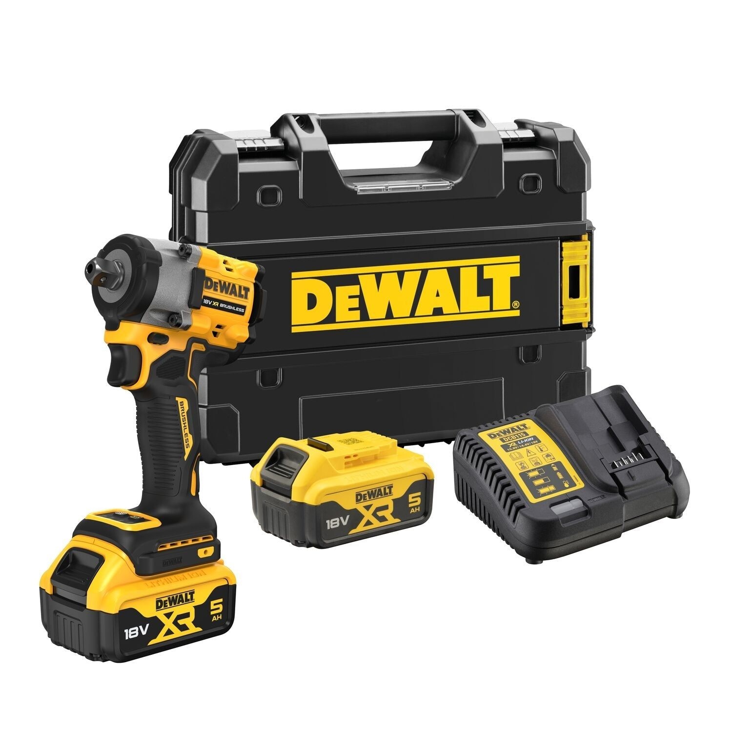 DeWALT DCF922P2T-QW Slagmoersleutel 1/2" 18V 5.0 Li-Ion in TSTAK koffer