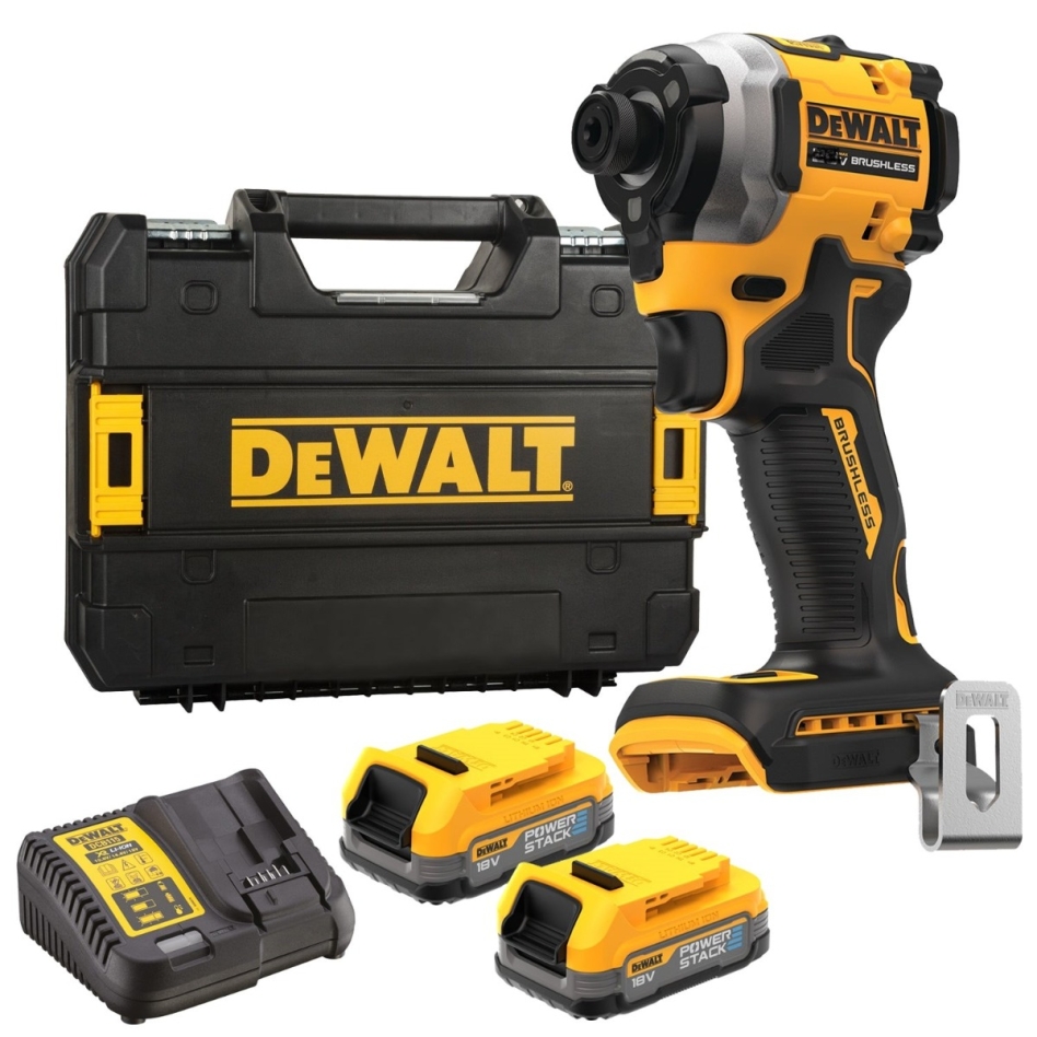 DeWalt DCF850E2T-QW Slagschroevendraaier 18V XR Powerstack Li-Ion