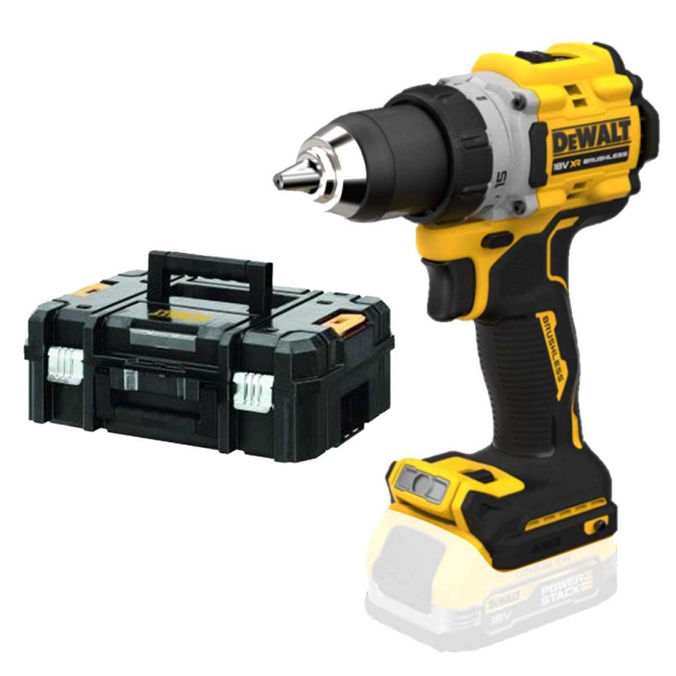 DeWalt DCD805NT-XJ Accuklopboormachine XR 18 Volt excl. accu's en lader TSTAK koffer