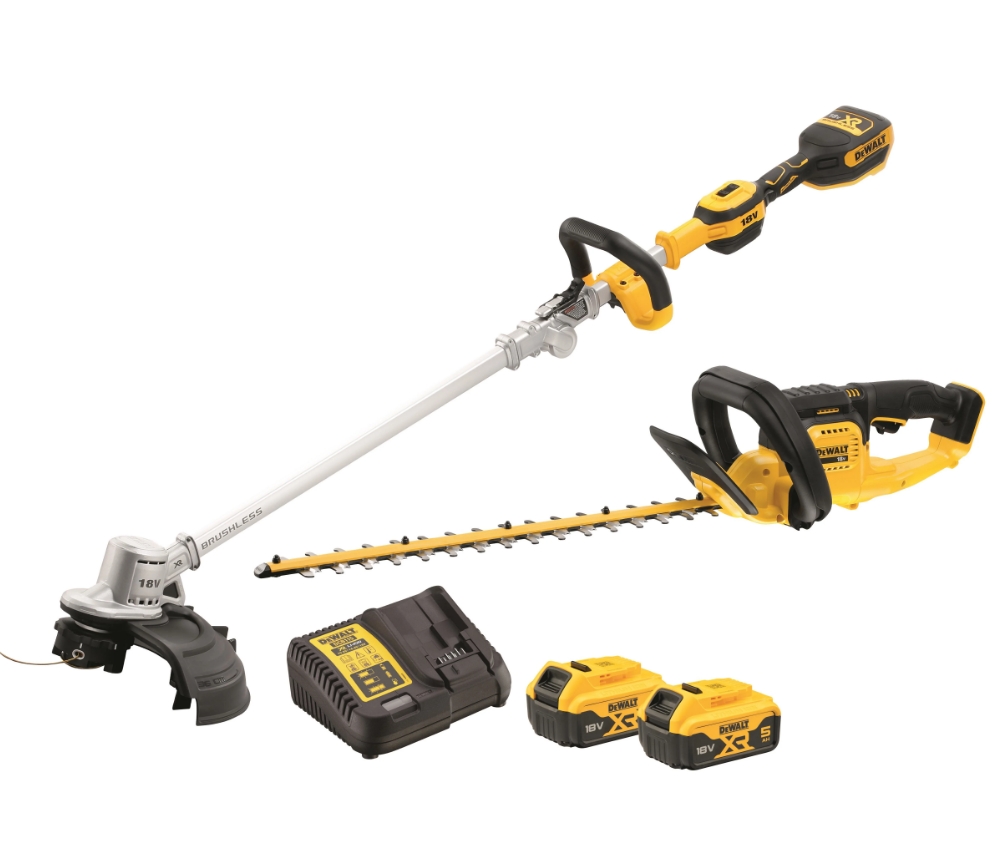 DeWalt DCMST561HT-QW Comboset DCMHT563 Heggenschaar + DCMST561 Grastrimmer 18 Volt 5.0 AH Li-ion