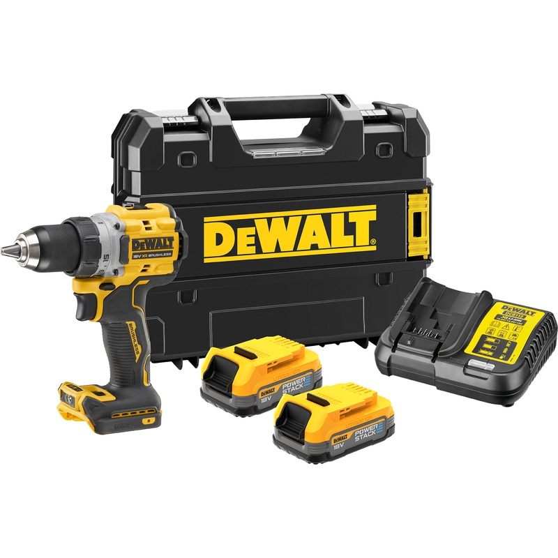 DeWALT DCD800E2T-QW Accuboormachine XR 18V PowerStack Li-Ion
