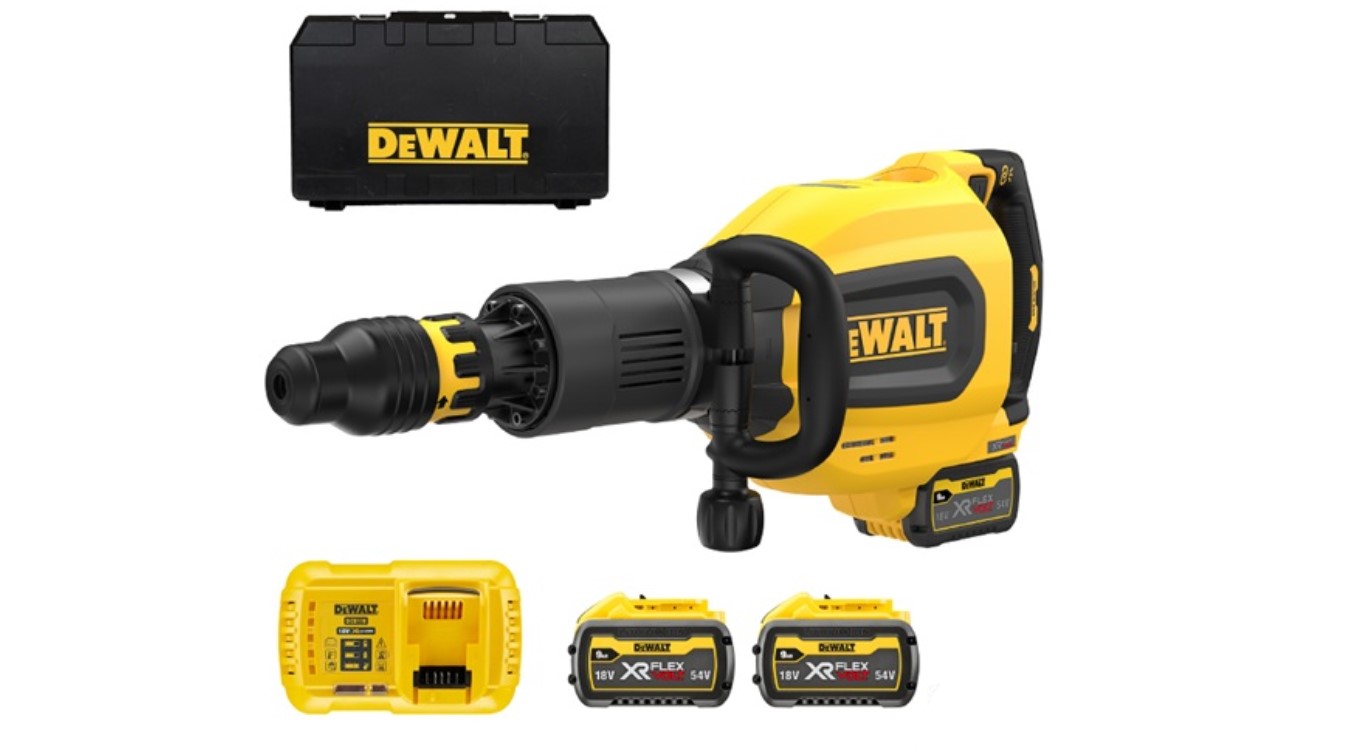 DeWALT DCH911X3-QW Accubreekhamer SDS-Max FlexVolt 54V 3 x 9.0Ah Li-Ion