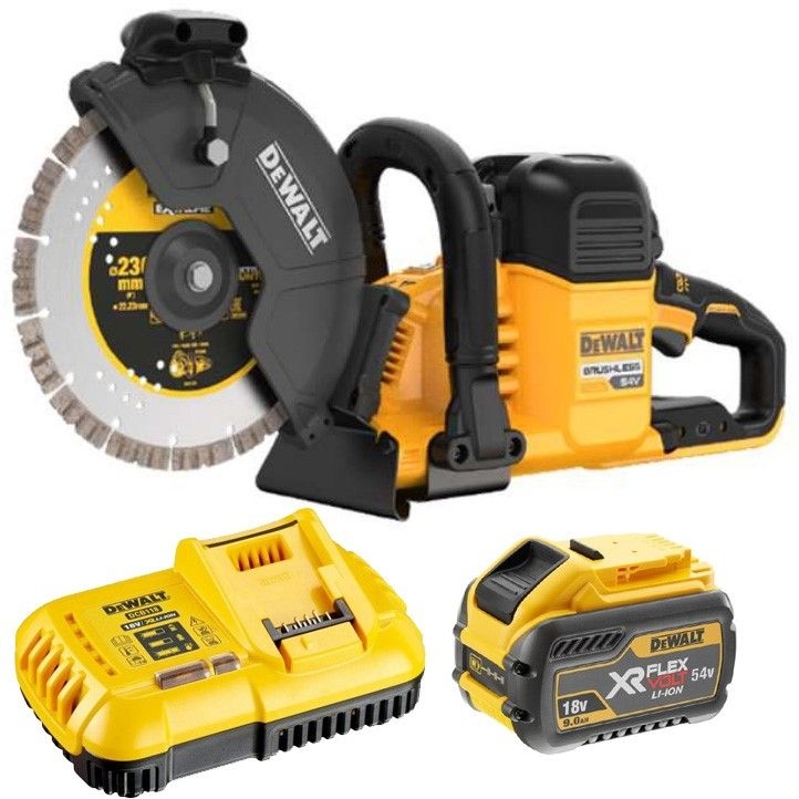 DEWALT DCS691X2-QW FlexVolt Accu Doorslijpmachine 230 mm 54V 9.0Ah Li-Ion