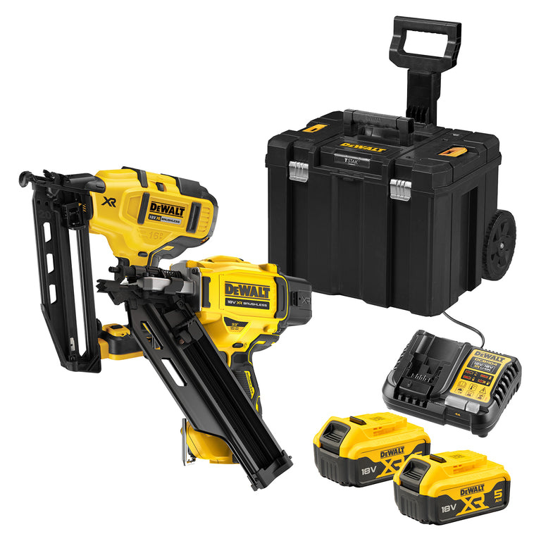 DeWalt DCK246P2T-QW 18V XR tacker twin kit - DCN930 + DCN660 - 2 x 5Ah in TSTAK