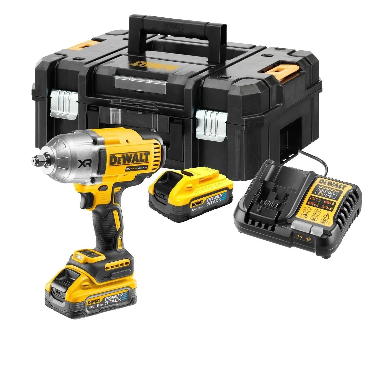 DeWalt DCF900H2T-QW Slagmoersleutel 1/2" 18V 5.0Ah Powerstack in TSTAK koffer