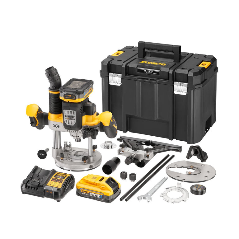 DeWalt DCW620H2-QW 18V XR 12mm bovenfrees - 2 x 5.0Ah Powerstack in TSTACK